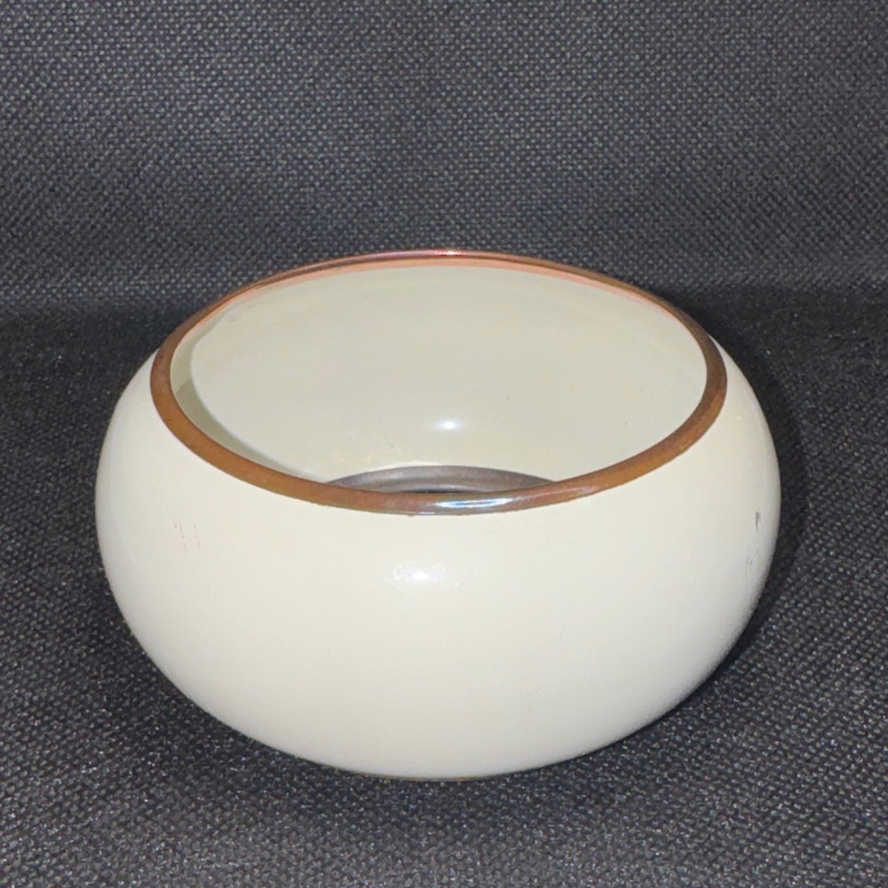 Cream and Brown Bangle Bracelet